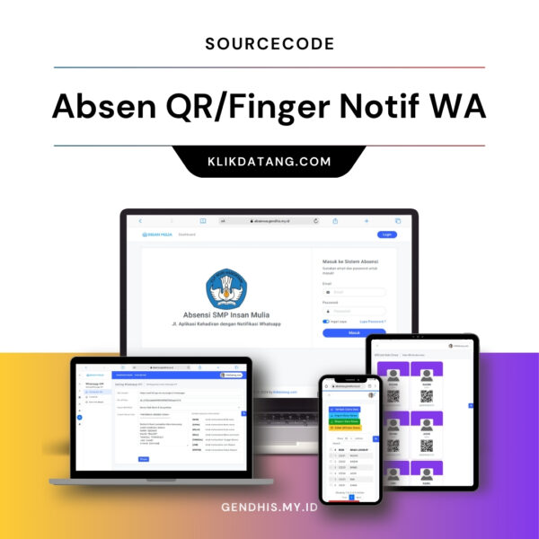 SC Aplikasi Absensi Finger Notifikasi WA